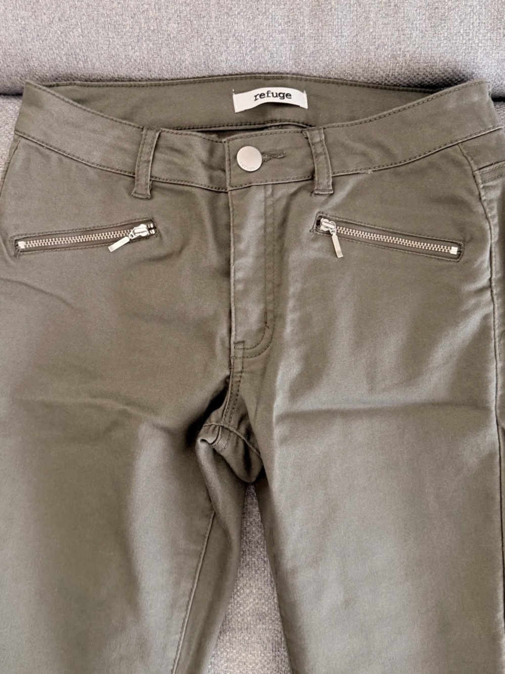Refuge Olive Utility Skinny Pants - Picture 3 of 7